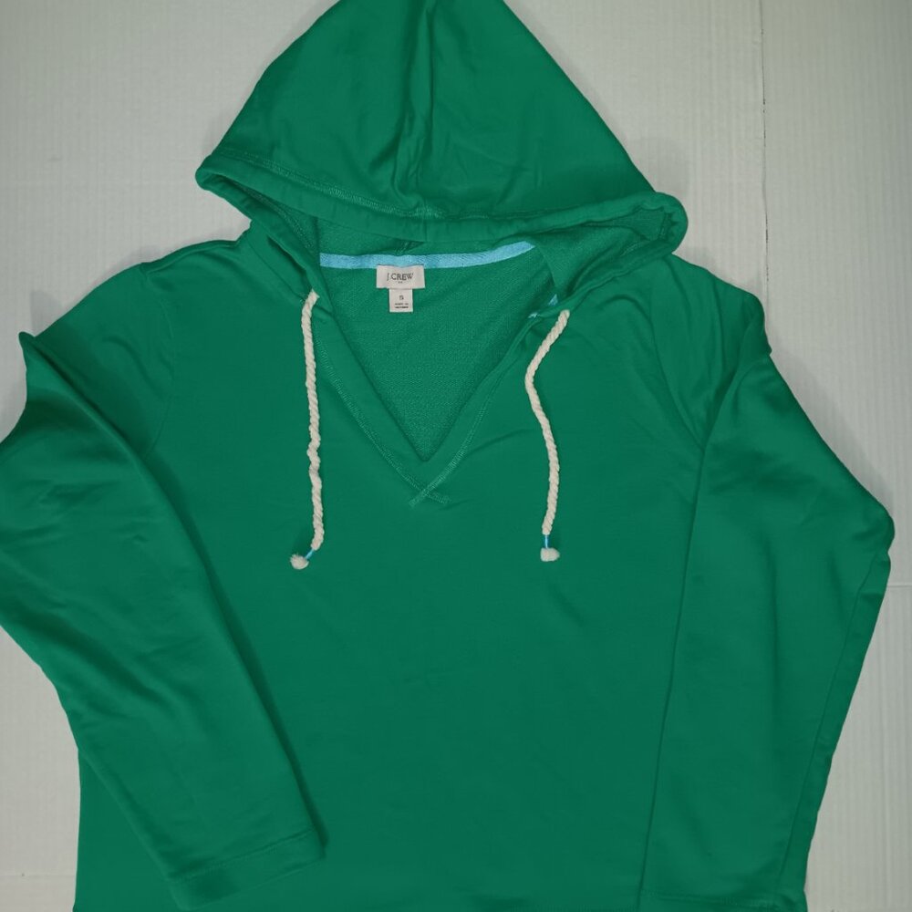 J.CREW V-NECK PULLOVER CROPPED HOODIE - Picture 10 of 14